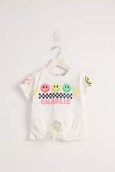 Charlie Smiley Faces Off-white T-shirt